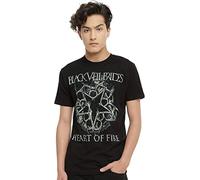 Men T-Shirt Printed T-Shirt Men Casual Shirt Black Veil Brides Heart of Fire Logo T-Shirt Black L