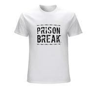 Men T Shirt Prison Break. TV Series White