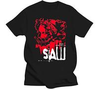 Men t Shirt Saw Head Torture Horror Movie Tee Shirt t-Shirt Novelty Tshirt Black