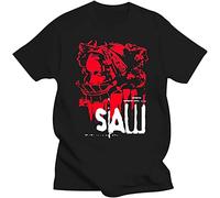 Men t Shirt Saw Head Torture Horror Movie Tee Shirt t-Shirt Novelty Tshirt Women 3XL Black