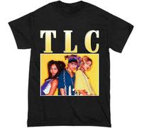Men T Shirt Vintage TLC T-Shirt Tshirt Black(3X-Large)