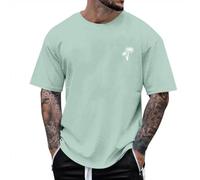 Men t Shirts Mens Short Sleeve T-Shirt Crewneck Trendy Print T Shirt Top Casual Loose Lightweight Shirts for Men Soft Comfortable Stretch Tops for Daily Wear