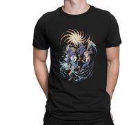 Men T-Shirts Spire Funny Pure Cotton Tee Shirt Short Sleeve Slay The Spire Card and Strategy Adventure Games T Shirt Gift Black