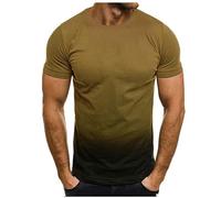 Men T Shirts UK Sale Clearance Gradient 3D Print Tshirt Summer Regular Fit Short Sleeve Tops Lightweight Running Workout T-Shirts Casual Crew Neck Tee Shirts Pullover