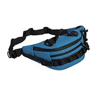 Men Tactical Fanny Pack Waterproof Fishing Tackle Bag Multifunctional Zipper Storage Bag Anti-Theft for Outdoor Camping(Blue)