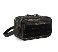 Men Tactical Toiletry Bag Hygiene Wash Bag Military Tool Molle Straps Dopp Pouch Mens Shaving Kit Travel Shower Bag Organiser Makeup Bathroom Camping (Camouflage)