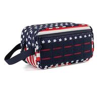 Men Tactical Toiletry Bag Hygiene Wash Bag Military Tool Molle Straps Dopp Pouch Mens Shaving Kit Travel Shower Bag Organiser Makeup Bathroom Camping (Stars)