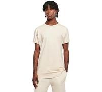 Urban Classics Men's Long Shaped Turnup Tee T-Shirt, Whitesand, S