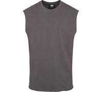 Urban Classics Men's Sleeveless T-Shirt Workout Vest with Round Neckline and Rolled Hems, Loose Tank Top, 100% Jersey Cotton, Darkshadow, Size: XX-Large, XXL