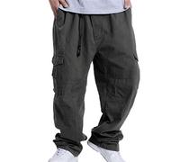 Men/Teen Boys Vintage Hip Hop Baggy Casual Trousers Hipster Style Baggy Multiple Pockets Cargo Pants ArmyGreen