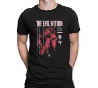 Men The Keeper Evil Within T Shirts Scary Horror Cotton Clothing Fun Short Sleeve O Neck Tee Shirt Birthday Gift T-Shirts Black