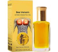 Men Therm Bee Venom, 2024 New Bee Venom Heating Oil, Men Therm Bee Venom Oil for Strengthen The Chest Muscles (2pcs)