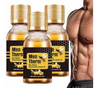 Men Therm Bee Venom - Mentherm Bee Venom Gynecomastia Heating Oil,Men Therm Bee Venom Oil,Gynecomastia Tightening Oil for Men,Bee Venom Oil for Eliminates Excess Breast Tissue,Reduce Chest Fat
