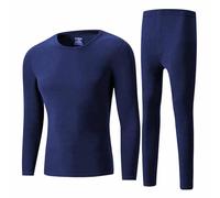 Men Thermal Underwear Set Long Sleeve Thermal Tops and Long Johns Base Layer Sets Fleece Lined Ultra Soft Underwear and Leggings Trousers Bottoms for Winter Wear and Skiing Running Workout L-5XL