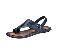 Men Toe Corrector Sandals, Mens Adjustable the Heel Strap Slip on Hiking Open Toe Beach Sandals, Breathable Bunion Relief Non-slip Slippers, for Outdoor Work Hiking Fishing Camping(Blue,10 UK)