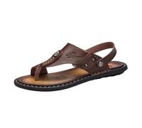 Men Toe Corrector Sandals, Mens Adjustable the Heel Strap Slip on Hiking Open Toe Beach Sandals, Breathable Bunion Relief Non-slip Slippers, for Outdoor Work Hiking Fishing Camping(Khaki,5.5 UK)