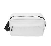 Men Toiletry Bag, Nylon Hanging Organizer, White, 24.5x15x11cm - Spacious Storage, Water Proof Durable Design, Ideal for Travel and Business Trips (White)