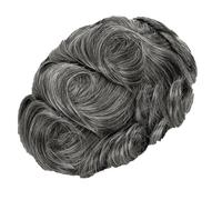 Men Toupee Natural Swiss Lace Wig Double Knots Human Hair System Invisible Men's Capillary Prosthesis Unit 6 inches 6x8#free#120#1B50#