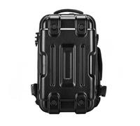 Men Travel Backpack Hard Shell Knapsack Laptop Bag Daypack With Rigid Pc Cover Padded Back Board Adjustable Carry Handle suitable for commuting travel, Array, Black, Large