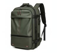 Men Travel Carrier Compression Backpack Laptop Bag Travel Pack With Separation And Three Compartment Layout Suitable for office use road trips, Green, Army Green, 19 Inch