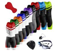Men Triathlon Tri Suit Padded Compression Running Swimming Cycling Skinsuit, Sleeveless TriSuit, Racing Tri Suit, One Piece Bodysuit Breathable Cyclist Clothing for Outdoor (TYP-8,XL)