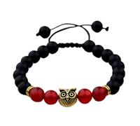 Men Triple Protection Necklace Set Tiger Eye Hematite Obsidian Stone Bracelets-Bracelet-Style O