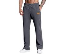 Men Trousers Golf Linen Summer Cotton Elastic Size Petite Trouser Baggy Combat Formal Workwear Cargos Loose Motorcycle Navy Regular Stretchy Blue