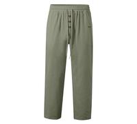 Men Trousers - Mens Trousers Casual Smart Men's Spring And Autumn Beach Pants Solid Color Cott On And Linen Loose Drawstring Button Casual Pants Men