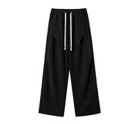 Men Trousers,Relaxed Wide Leg Pants Flowing Straight Casual Trousers Lightweight Soft Breathable Daily Wear