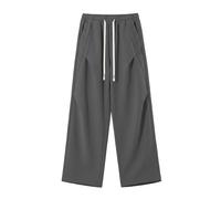 Men Trousers,Relaxed Wide Leg Pants Flowing Straight Casual Trousers Lightweight Soft Breathable Daily Wear