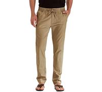 Men Trousers Smart Casual, Mens Elasticated Waist Trousers For Elderly Comfort Elasticated Waist Drawstring Trousers Classic-Fit Casual Stretch Chino Trouser Loose Fit Summer Trousers
