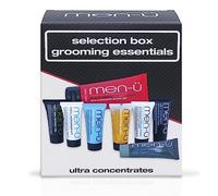 men-u mens gift sets SELECTION BOX GROOMING ESSENTIALS - Perfect mens skincare introduction. Mens toiletries set w/the full ultra-concentrate range. Body, Skincare & Styling Gifts for men by men-u