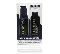 men-ü FACIAL TONER GEL (MATT SKIN REFRESH GEL) REFILL KIT, Oily Skin & Salicylic Acid Cleanser for men, up to 240 apps, Toner gel with Witch Hazel. 100ml Bottle + Refill