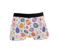 Men Underwear Easter Eggs Flower Mens Boxers Classic Mens Boxers Shorts Breathable Boxer Briefs For For My Husband Boy All Day Wear XXL