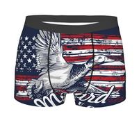 Men Underwear Mallard Duck With American Flag Underwear Trunks Daily Mens Boxers Shorts Soft Mens Boxers For All Occasions For My Husband The Best Gift XL