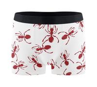Men Underwear Red Ants Over White Underwear Trunks Daily Men'S Boxer Shorts Soft Boxer Briefs For The Best Gift All Occasions For My Husband XXL