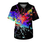 Men V Neck Classic Workwear Blue Scrubs Navy Nurse Tunic Tall Trendy Tie-Dye Print V Neck Short Sleeve Scrub Tops with 3 Pockets Scrub Tops Unisex Navy (Dark Green, M)