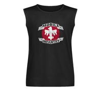 Men Vest Tank Tops Starship Troopers Distressed Mi Black Funny Sleeveless T-Shirt Novelty Tshirt Black XXL