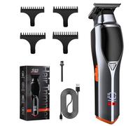 Men Vintage Pompadour Hair Trimmer Set Efficient Cutting Machine Adjustable Length Electric Hair Shaver ABS Texture Professional Barbershop Equipment