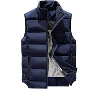 Men Warm Thermal Clothing Waterproof Cold Resistant Daily Use with USB Battery in Winter(Bleu,XXL)