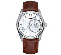 Men Watch Casual Waterproof Quartz Watches Clock Date Classic Business Brown Leather Christmas Wristwatch Vintage Bicycle Wristwatch, Brown, commercial