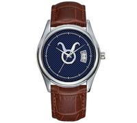 Men Watch Casual Waterproof Quartz Watches Clock Date Classic Business Brown Leather Christmas Wristwatch Taurus Zodiac Sign Decor Navy Blue Carbon Fiber Wrist Watches, Brown, commercial