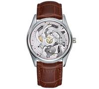Men Watch Casual Waterproof Quartz Watches Clock Date Classic Business Brown Leather Christmas Wristwatch Clocks Inner Workings Wrist Watches, Brown, commercial