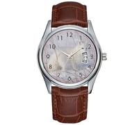 Men Watch Casual Waterproof Quartz Watches Clock Date Classic Business Brown Leather Christmas Wristwatch North America, Canada, Manitoba, Churchill. 4 Wristwatch, Brown, commercial