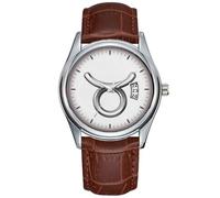 Men Watch Casual Waterproof Quartz Watches Clock Date Classic Business Brown Leather Christmas Wristwatch Taurus Zodiac Symbol - Cool Astrology Sign Watches, Brown, commercial