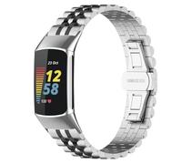 Men Watch Digital Complete Stainless Steel Watch Band Removal Tool Set Compatible with Charge5/6 Hassle Easy Band Replacement and Secure Butterfly Buckle Design (J, One Size)