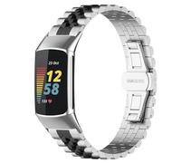 Men Watch Digital Complete Stainless Steel Watch Band Removal Tool Set Compatible with Charge5/6 Hassle Easy Band Replacement and Secure Butterfly Buckle Design (D, One Size)