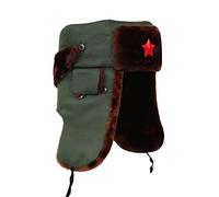 Men Waterproof Winter Trappers Hats Warm Winter Cold Weather Hats Ushanka Dad Trapper Hats Ear Flap Faux Fur Lined Russian Hats Chin Strap Outdoor Earflaps Cycling Hiking Hunting Hat Ski Ushanka Cap