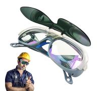 Men Welding Glasses - Welding Safety Goggles, Eye Protection Guard for Shielding, Wrap-Around Spectacles Tool, Protective Eyewear Unit with Arc Lens, Safety Vision Shield for Soldering and Torching