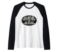 Men were Created Equal Only The Finest Become Blacksmiths Raglan Baseball Tee